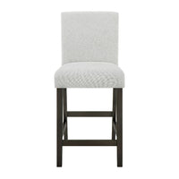 Risa Counter Height Side Chair Set of 2, Stone Gray Polyester Memory Foam - BM351751