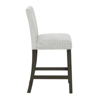 Risa Counter Height Side Chair Set of 2, Stone Gray Polyester Memory Foam - BM351751