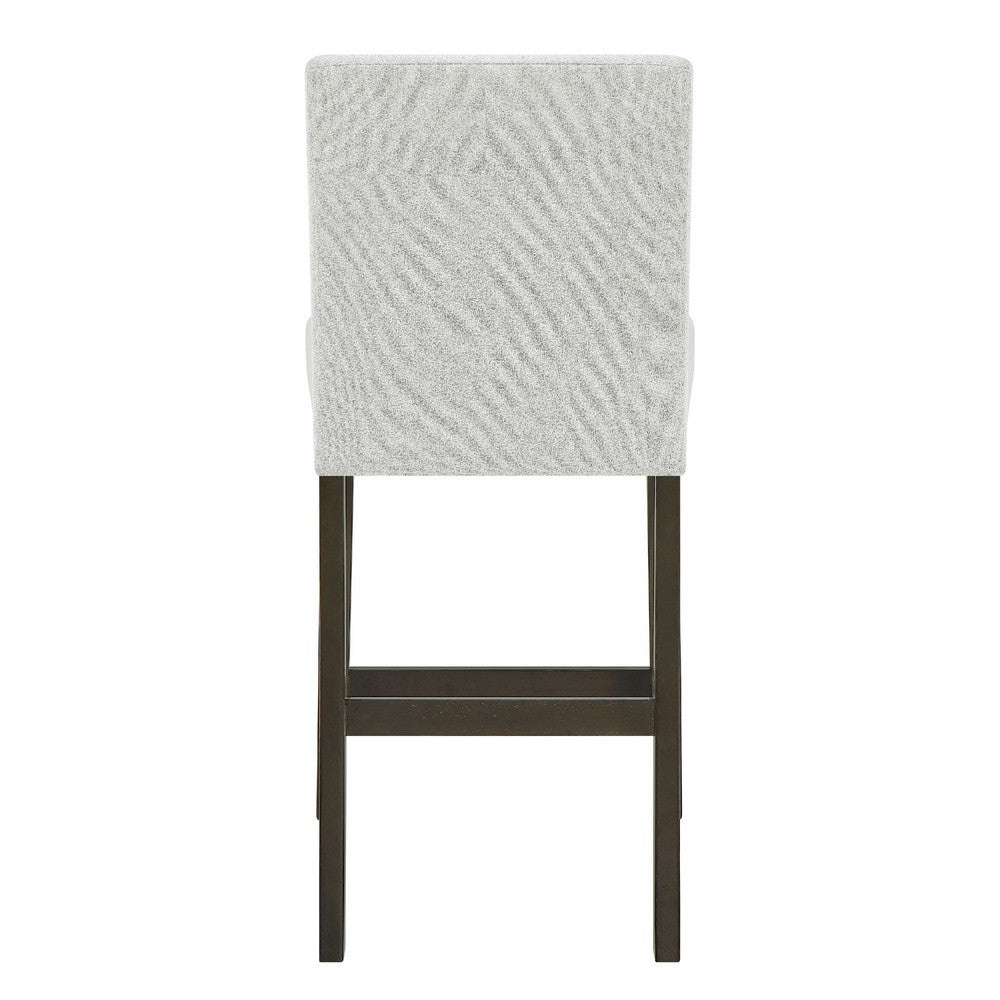 Risa Counter Height Side Chair Set of 2, Stone Gray Polyester Memory Foam - BM351751