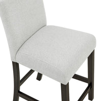 Risa Counter Height Side Chair Set of 2, Stone Gray Polyester Memory Foam - BM351751