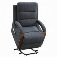 Jea Power Recliner Armchair with Lift Heating Massage, Gray Chenille Fabric - BM351809