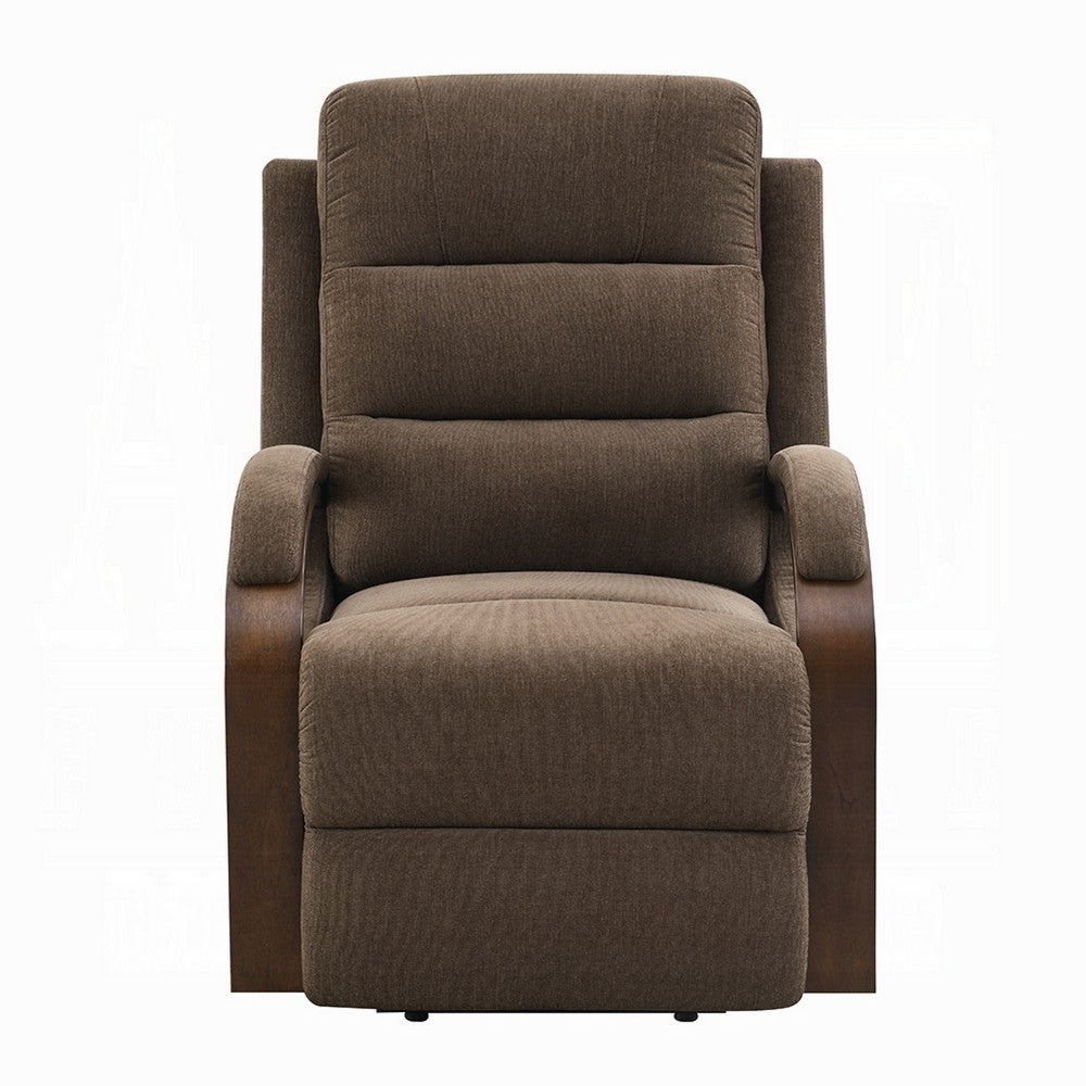 Jea Power Recliner with Stand Lift, Heating and Massage, Brown Chenille - BM351810