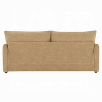 Mea Full Size Sleeper Sofa, 2 Throw Pillows, Plush Mocha Brown Chenille - BM351848