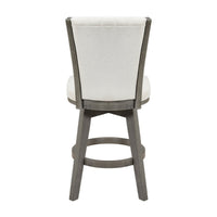 Core Swivel Counter Height Chair Set of 2, Gray Velvet Flared Back - BM351871