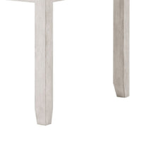 Vile Counter Height Table, 60 Inch Rectangular, Distressed Antique White - BM351884
