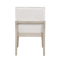 Tuma Wing Dining Armchair Set of 2, Ivory Polyester, Antique White - BM351886