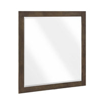 Ema Vanity Dresser Mirror, Rustic Dark WaLnut Brown Frame, 40 x 40  - BM351909