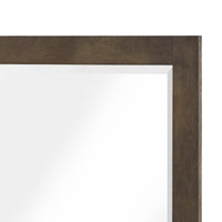 Ema Vanity Dresser Mirror, Rustic Dark WaLnut Brown Frame, 40 x 40  - BM351909