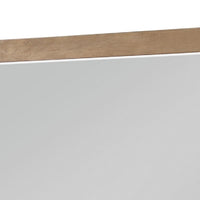 Cery Vanity Dresser Mirror, Light Brown Hickory Veneer Frame, 38 x 48 - BM351910
