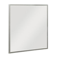 Lon Vanity Dresser Mirror with Beveled Edge, Pearl White  38 x 38 - BM351912