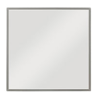 Lon Vanity Dresser Mirror with Beveled Edge, Pearl White  38 x 38 - BM351912