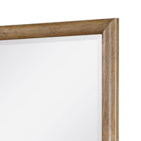 Seny Vanity Dresser Mirror, Brown Hickory Veneer Finish, 38 x 42 - BM351913