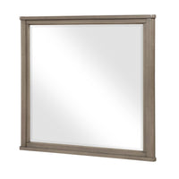 Dely Vanity Dresser Mirror, Light Gray Oak Veneer Frame, 40 x 41 - BM351914