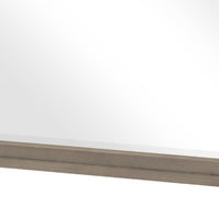 Dely Vanity Dresser Mirror, Light Gray Oak Veneer Frame, 40 x 41 - BM351914