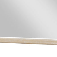 Ary Vanity Dresser Mirror, Light Gray Oak Veneer Frame, 38 x 38 - BM351915
