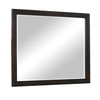Tey Vanity Dresser Mirror, Charcoal Gray Ash Veener Frame, 39 x 47 - BM351918