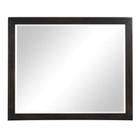 Tey Vanity Dresser Mirror, Charcoal Gray Ash Veener Frame, 39 x 47 - BM351918