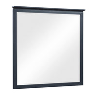 Sely Vanity Dresser Mirror, Navy Blue Finish Frame, 38 x 38 - BM351920