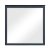 Sely Vanity Dresser Mirror, Navy Blue Finish Frame, 38 x 38 - BM351920