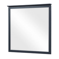 Sely Vanity Dresser Mirror, Navy Blue Finish Frame, 38 x 38 - BM351920