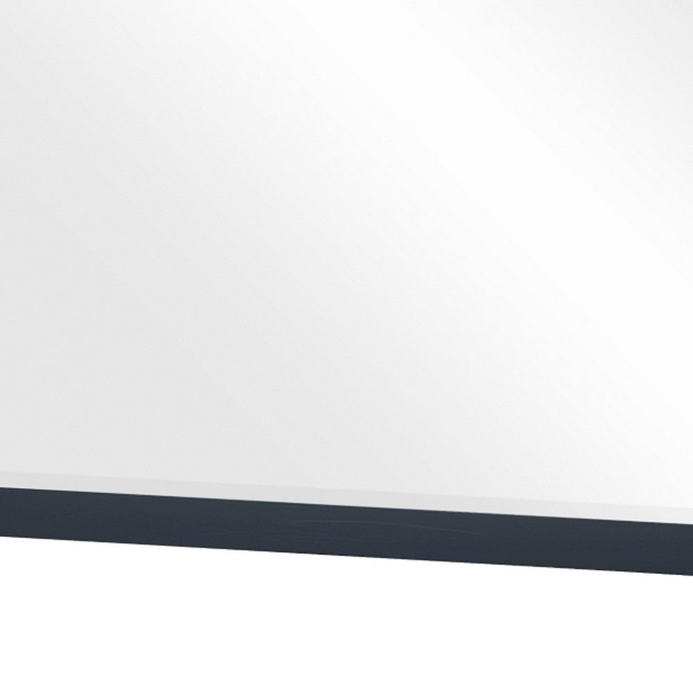 Sely Vanity Dresser Mirror, Navy Blue Finish Frame, 38 x 38 - BM351920