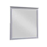 Sely Vanity Dresser Mirror, Light Gray Finish Frame, 38 x 38 - BM351921