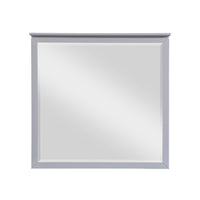 Sely Vanity Dresser Mirror, Light Gray Finish Frame, 38 x 38 - BM351921
