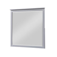 Sely Vanity Dresser Mirror, Light Gray Finish Frame, 38 x 38 - BM351921