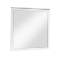 Sely Vanity Dresser Mirror, Glam White Finish Frame, 38 x 38 - BM351922