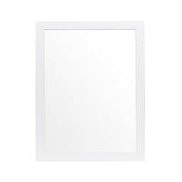 Goe Vanity Dresser Mirror, Transitional White Finish, 28 x 37 - BM351923