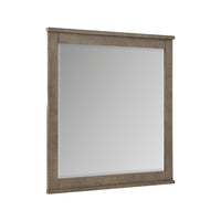 Niti Dresser Mirror, Rustic Gray Birch Wood Frame, 41 x 42 - BM351944
