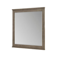 Niti Dresser Mirror, Rustic Gray Birch Wood Frame, 41 x 42 - BM351944