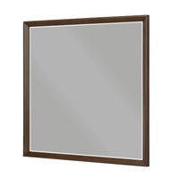 Soly Dresser Mirror, Rustic Walnut Brown Wood Frame, 40 x 53 - BM351945