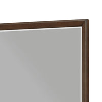 Soly Dresser Mirror, Rustic Walnut Brown Wood Frame, 40 x 53 - BM351945