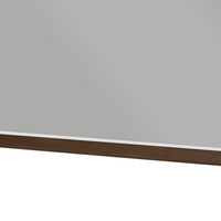 Soly Dresser Mirror, Rustic Walnut Brown Wood Frame, 40 x 53 - BM351945