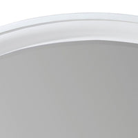 Hudy Dresser Mirror, 34 x 38 Birch Wood Arch Frame, Farmhouse White  - BM351947
