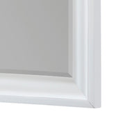 Hudy Dresser Mirror, 34 x 38 Birch Wood Arch Frame, Farmhouse White  - BM351947
