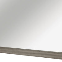 Rie Vanity Dresser Mirror, Weathered Gray Wood Frame, 36 x 41 - BM351948
