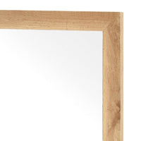 Eby Vanity Dresser Mirror, Natural Brown Wood Finish, 40 x 40 - BM351949