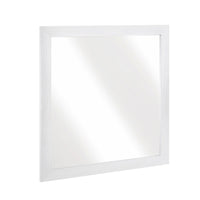 Eby Vanity Dresser Mirror, Modern White Wood Finish, 40 x 40 - BM351950