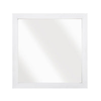 Eby Vanity Dresser Mirror, Modern White Wood Finish, 40 x 40 - BM351950