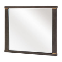 Carie Vanity Dresser Mirror, Brownish Gray Mindy Veneer, 35 x 43 - BM351951