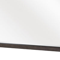 Carie Vanity Dresser Mirror, Brownish Gray Mindy Veneer, 35 x 43 - BM351951