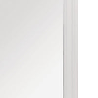 Teich Vanity Dresser Mirror, Modern Glam White Wood Frame, 39x 39 - BM351952