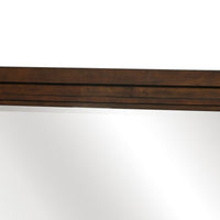 Daisy Vanity Dresser Mirror, Rustic Brown Mango Veneer Frame, 35 x 48 - BM351953