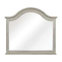 Ugo Vanity Dresser Mirror, Farmhouse Light Gray, 38 x 42 Arched Frame - BM351955
