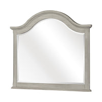 Ugo Vanity Dresser Mirror, Farmhouse Light Gray, 38 x 42 Arched Frame - BM351955