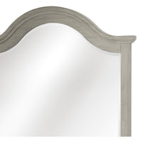 Ugo Vanity Dresser Mirror, Farmhouse Light Gray, 38 x 42 Arched Frame - BM351955