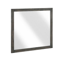 Deena Vanity Dresser Mirror, Brownish Gray Wood Frame, 36 x 41 - BM351957