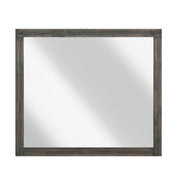 Deena Vanity Dresser Mirror, Brownish Gray Wood Frame, 36 x 41 - BM351957
